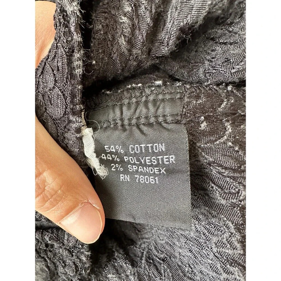 Tripp Nyc Vtg‎ Corset Top Womens 4X Black Floral Lace Goth Rockabilly Punk Y2K - Picture 4 of 8